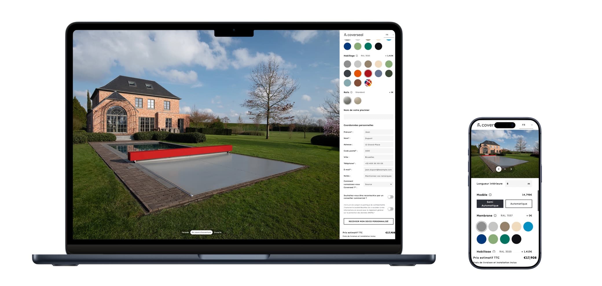 Coverseal — configurator